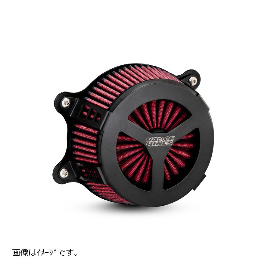 VANCE & HINES（バンス＆ハインズ） VO2 エアインテイク Radiant III レイディエントスリー ブラック TWIN CAM(ケーブル2本引き）99-17(FXDLS除く） 41456