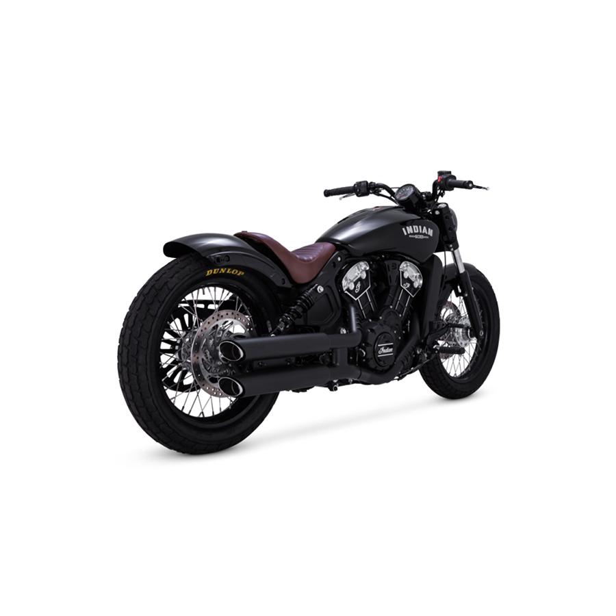 VANCE & HINES（バンス＆ハインズ） TwinSlash PCX 3in Slip-on ツインスラッシュ 3インチ スリップオンマフラー ブラック INDIAN SCOUT/BOBBER 48323