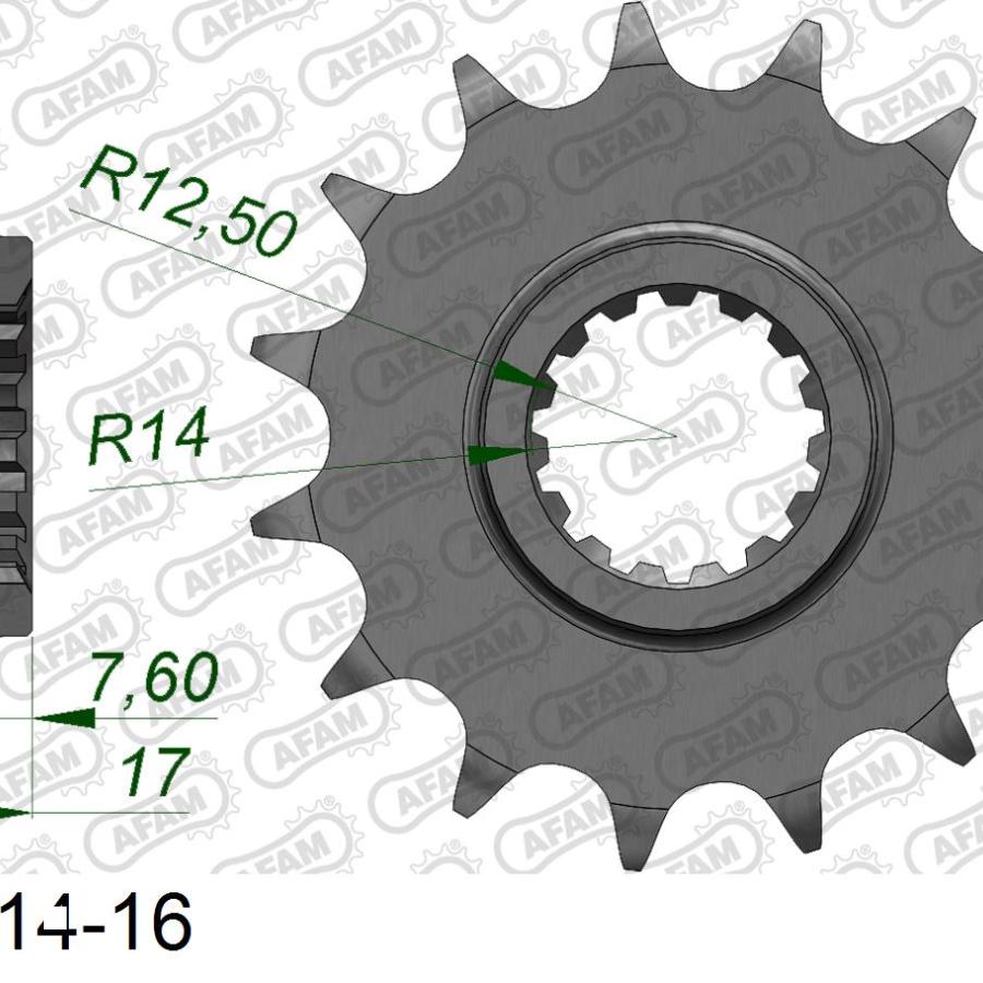 AFAM (アファム) Fスプロケット 525-14 1199PANIGALE 12-13 52901-14
