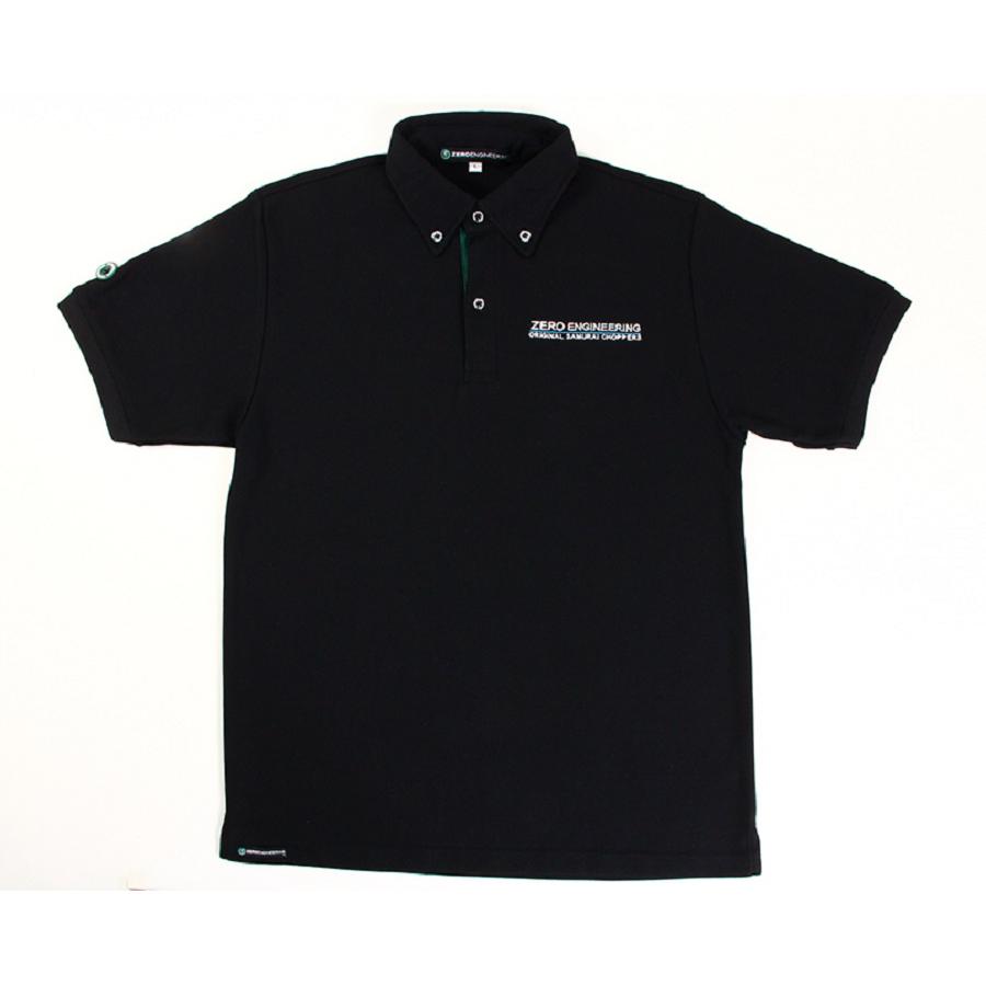 ゼロエンジニアリング ZERO ボタンダウンポロシャツ ver.3 S ZPST01-BK-S