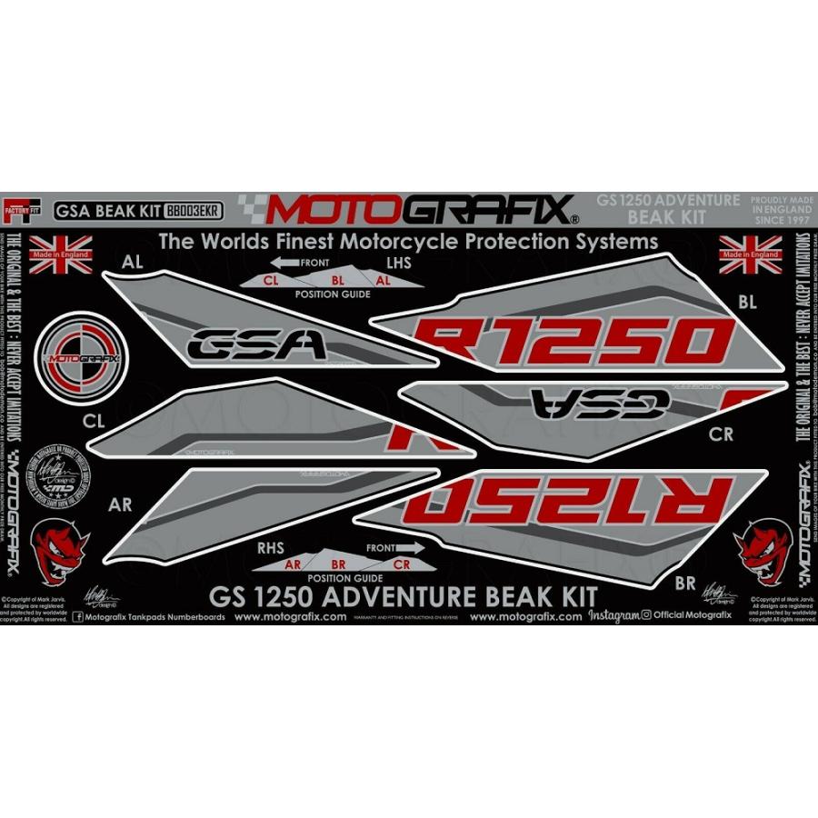 モトグラフィックス BEAK PROTECTION KIT BMW R1250GS Adventure (Kalamata Style Special Edition) MT-BB003EKR