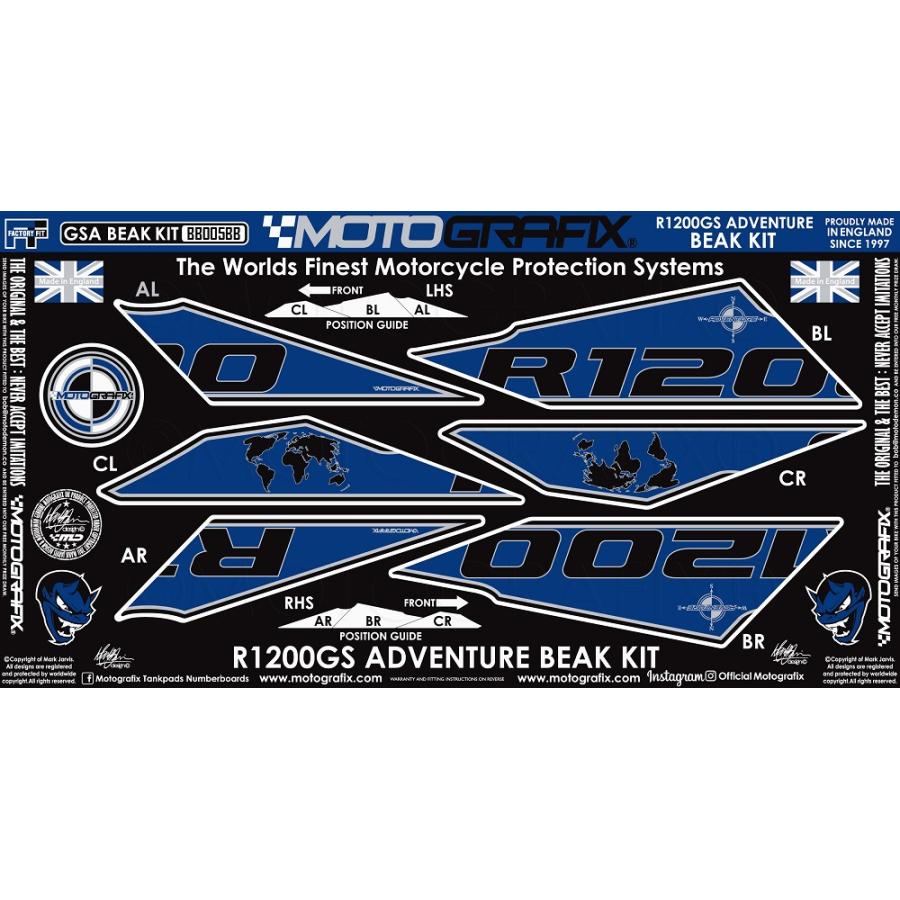 モトグラフィックス BEAK PROTECTION KIT BMW R1200GS Adventure MT-BB005BB