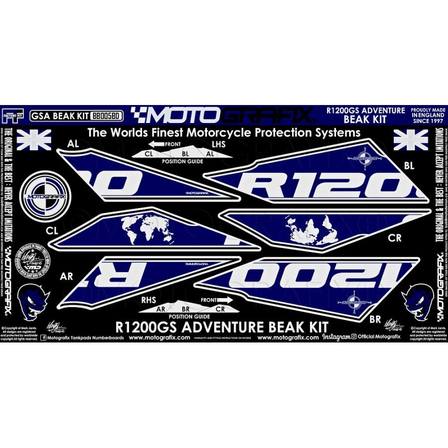 モトグラフィックス BEAK PROTECTION KIT BMW R1200GS Adventure MT-BB005BD