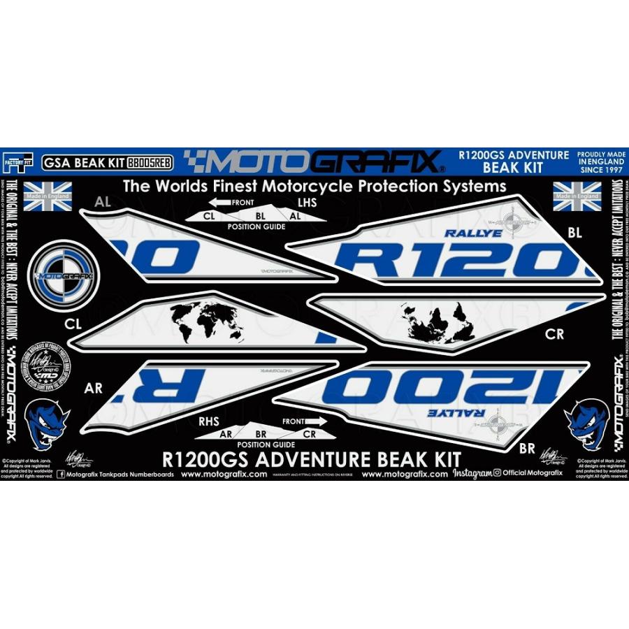 モトグラフィックス BEAK PROTECTION KIT BMW R1200GS Adventure MT-BB005REB