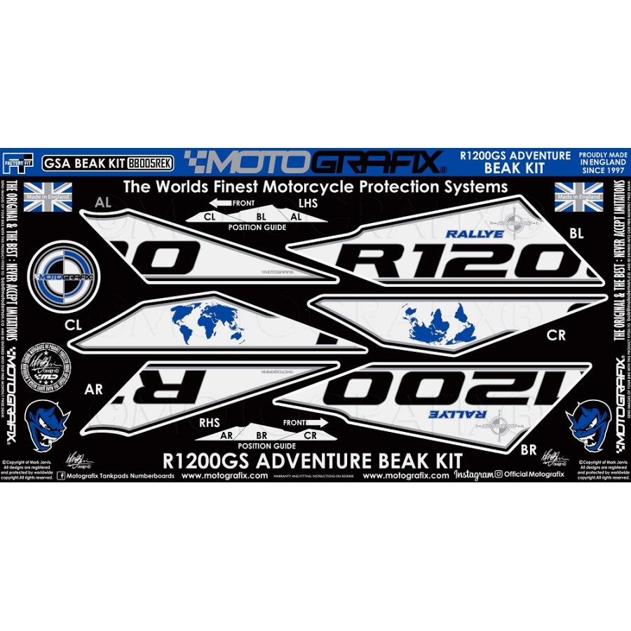 モトグラフィックス BEAK PROTECTION KIT BMW R1200GS Adventure MT-BB005REK
