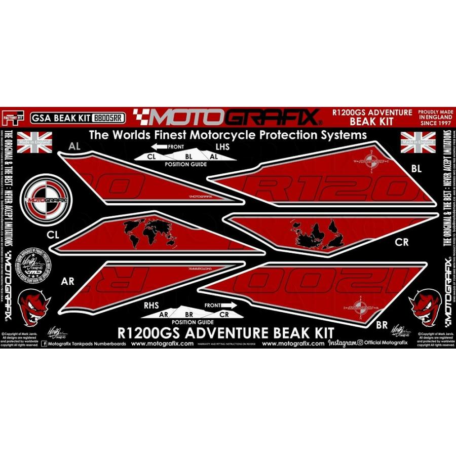 モトグラフィックス BEAK PROTECTION KIT BMW R1200GS Adventure MT-BB005RR
