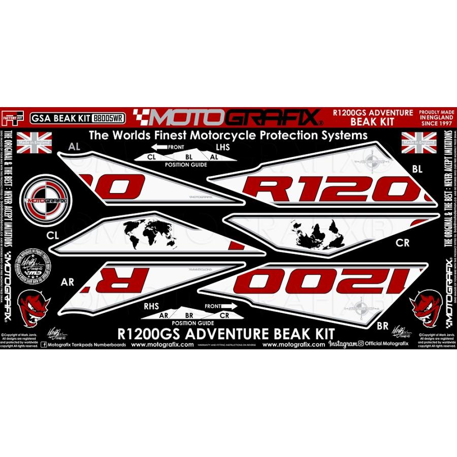 モトグラフィックス BEAK PROTECTION KIT BMW R1200GS Adventure MT-BB005WR