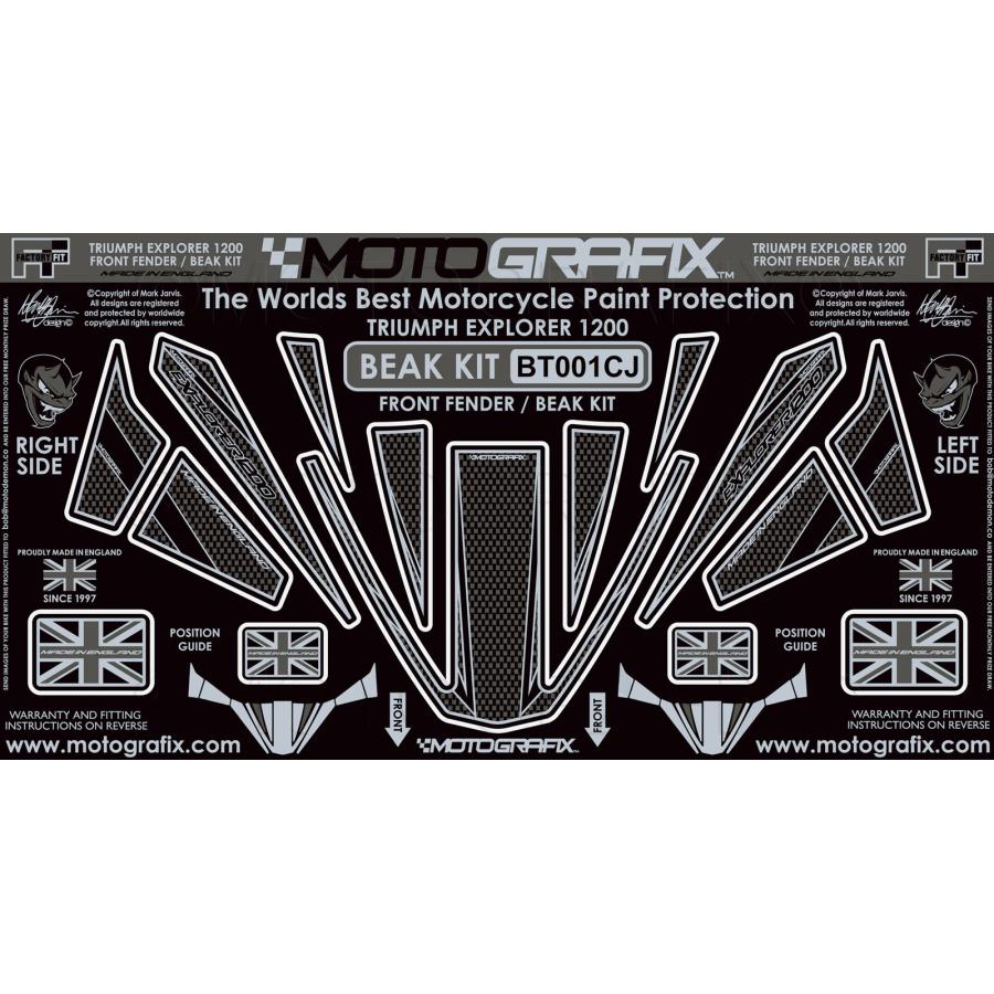 モトグラフィックス ボディパッド CA/UNIONJACK Tiger1200 MT-BT001CJ