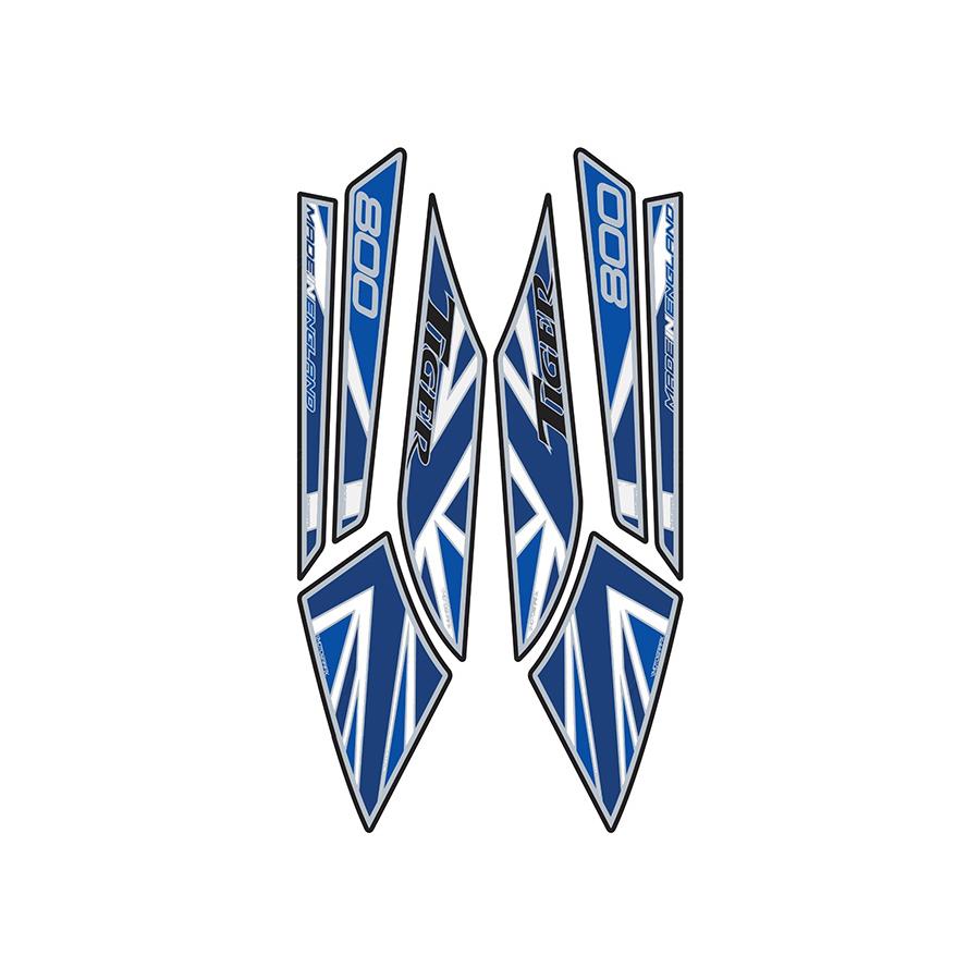 モトグラフィックス ボディパッド ブルー TRIUMPH Tiger800 MT-BT002BJ