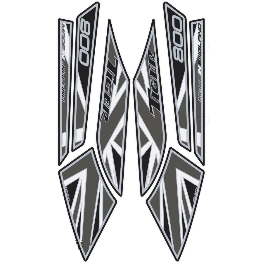 モトグラフィックス ボディパッド グレー TRIUMPH Tiger800 MT-BT002MJ