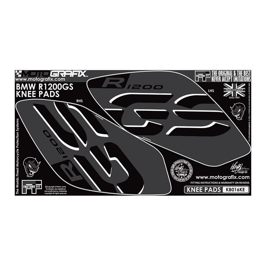 モトグラフィックス ボディパッド KNEE ブラック/グレー R1200GS MT-KB016KE