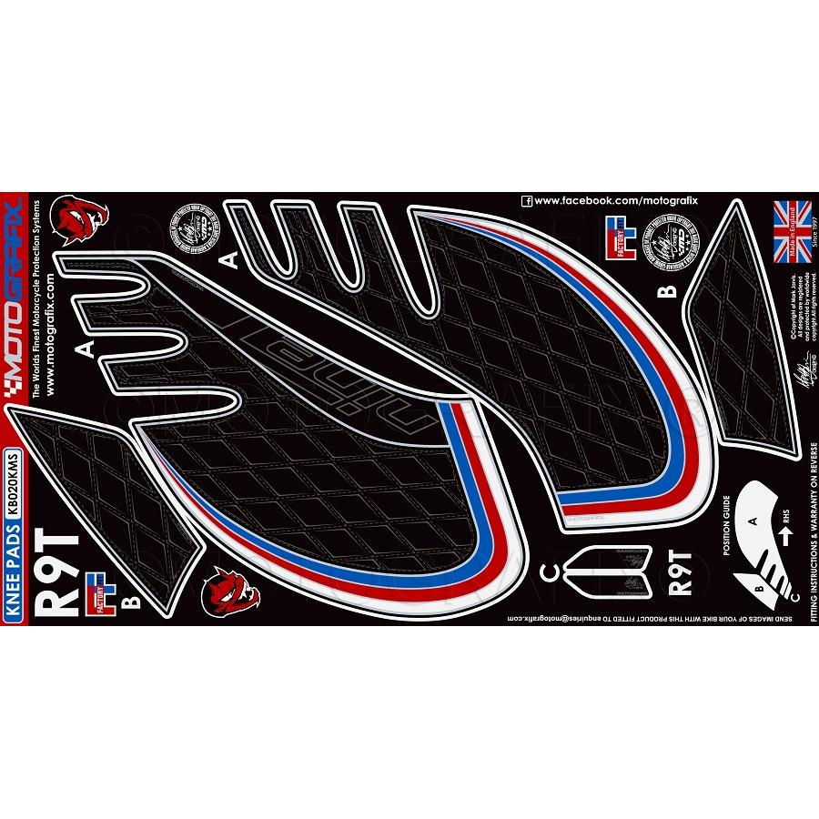 モトグラフィックス ボディパッド KNEE BMW R Nine T MT-KB020KMS