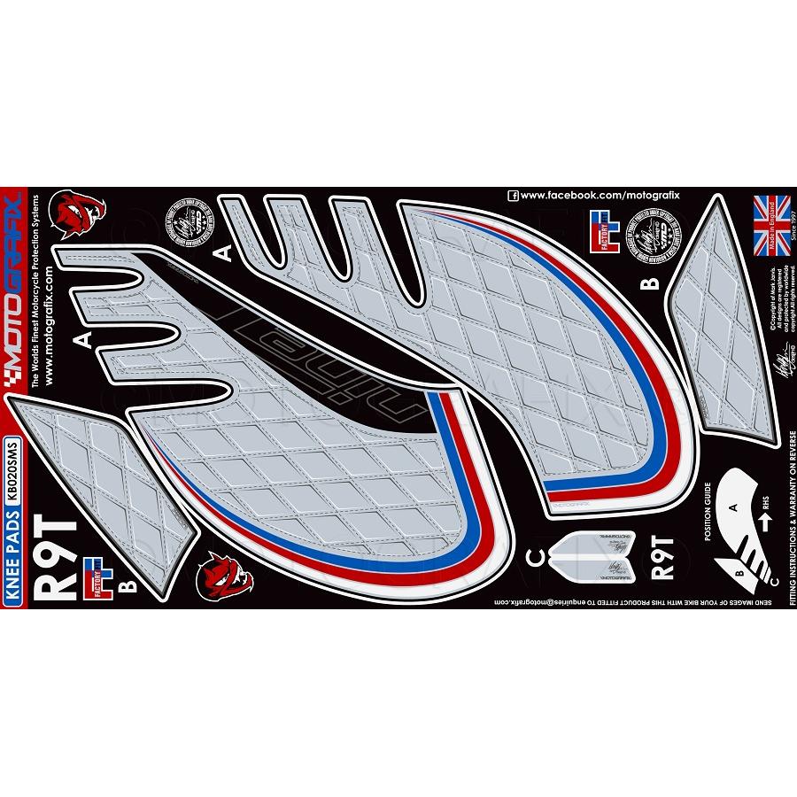 モトグラフィックス ボディパッド KNEE BMW R Nine T MT-KB020SMS