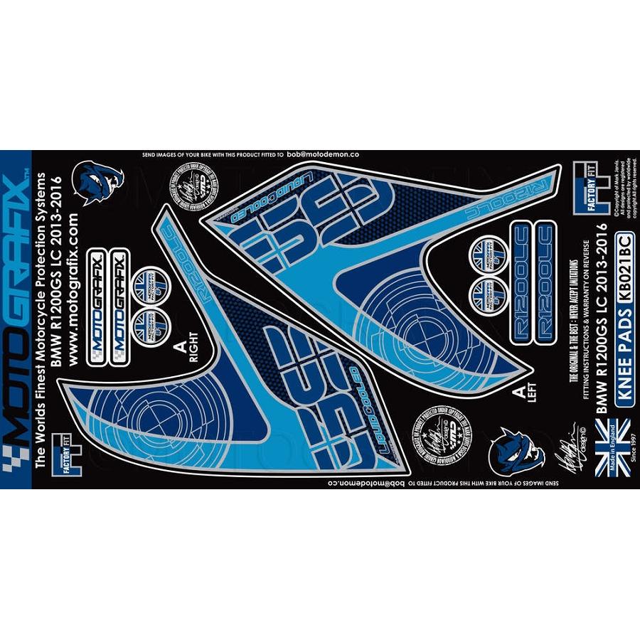 モトグラフィックス ボディパッド KNEE (BC) BMW R1200GS(LC) MT-KB021BC