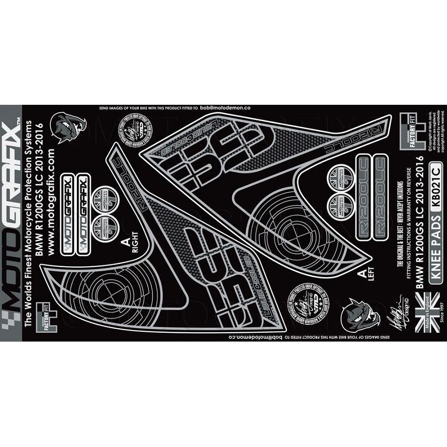 モトグラフィックス ボディパッド KNEE (C) BMW R1200GS(LC) MT-KB021C