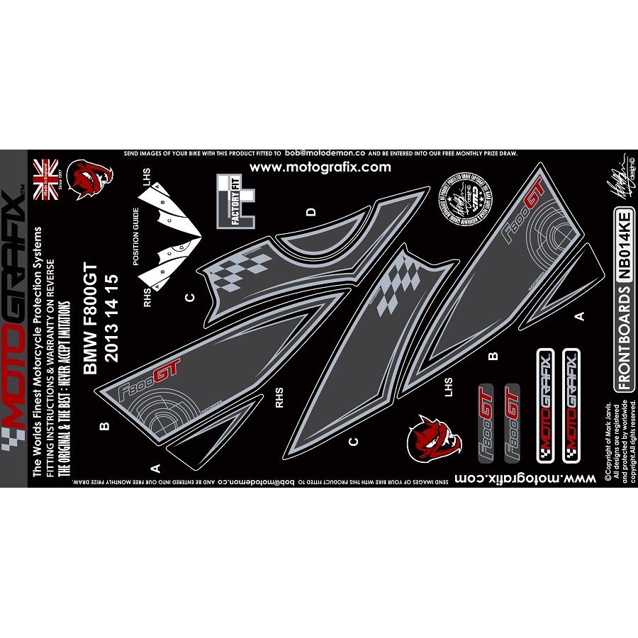 モトグラフィックス ボディパッド FRONT (KE) BMW F800GT MT-NB014KE
