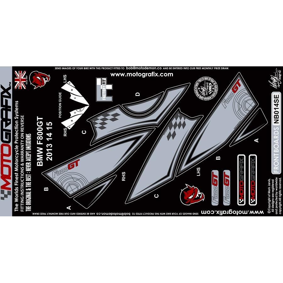 モトグラフィックス ボディパッド FRONT (SE) BMW F800GT MT-NB014SE