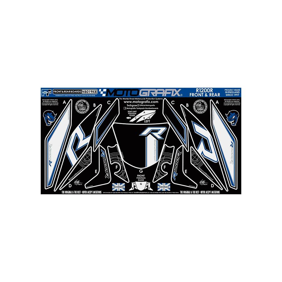モトグラフィックス ボディパッド FRONT (KB) R1200R MT-NB019KB