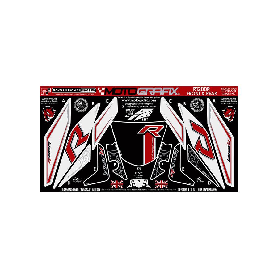 モトグラフィックス ボディパッド FRONT (RW) R1200R MT-NB019RW