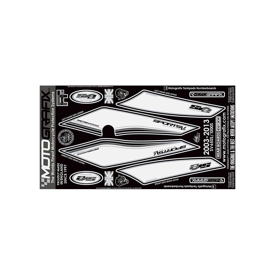 モトグラフィックス ボディパッド REAR (KW) SV650S/1000S MT-RS013KW