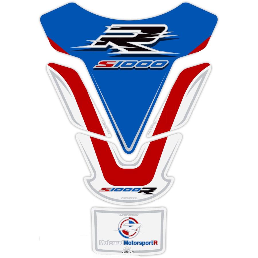 モトグラフィックス タンクパッド ブルー/ブラック/レッド BMW S1000R MT-TB031MSK