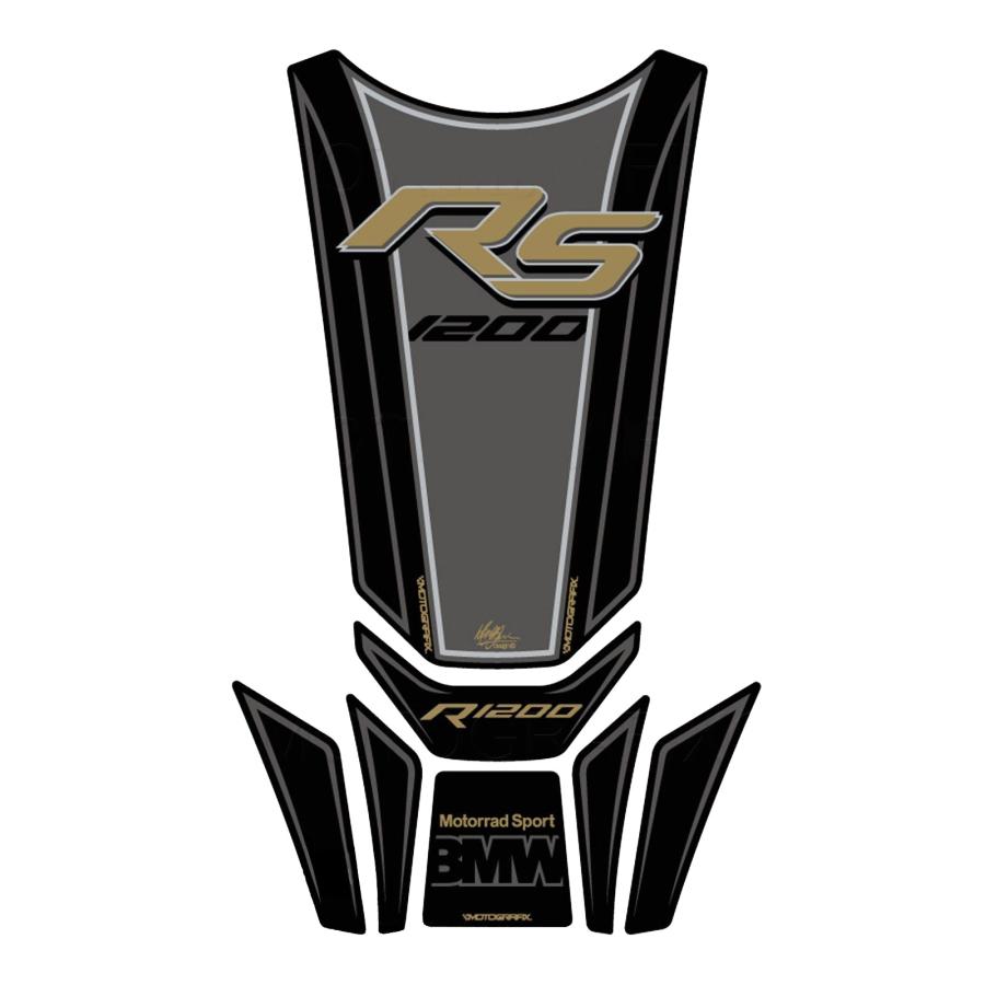 モトグラフィックス タンクパッド グレー/ゴールド R1200RS MT-TB036EA