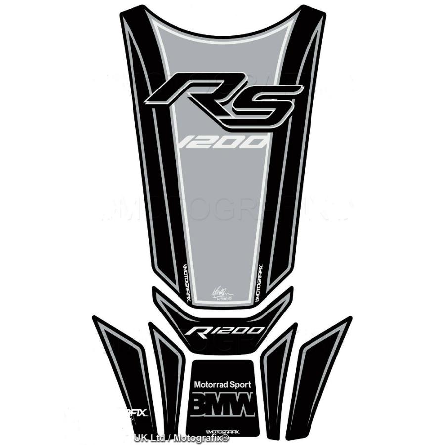 モトグラフィックス タンクパッド ALU/ホワイト BMW R1200RS MT-TB036SA