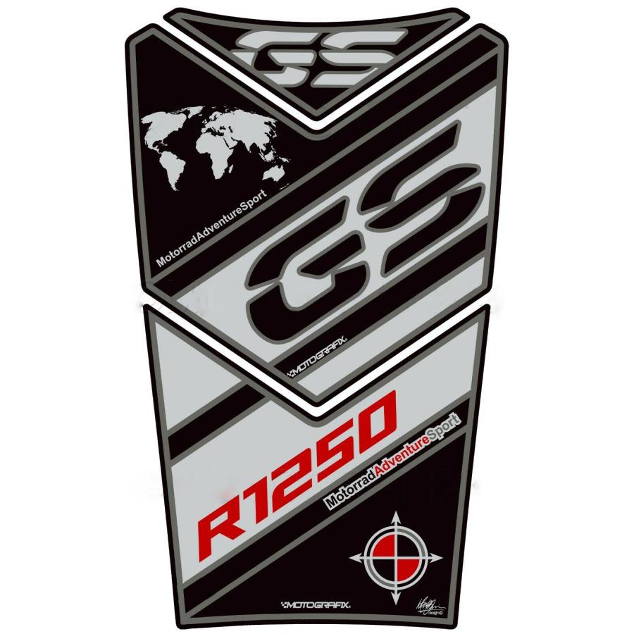モトグラフィックス タンクパッド ブラック/グレー BMW R1250GS Adventure MT-TB040KER