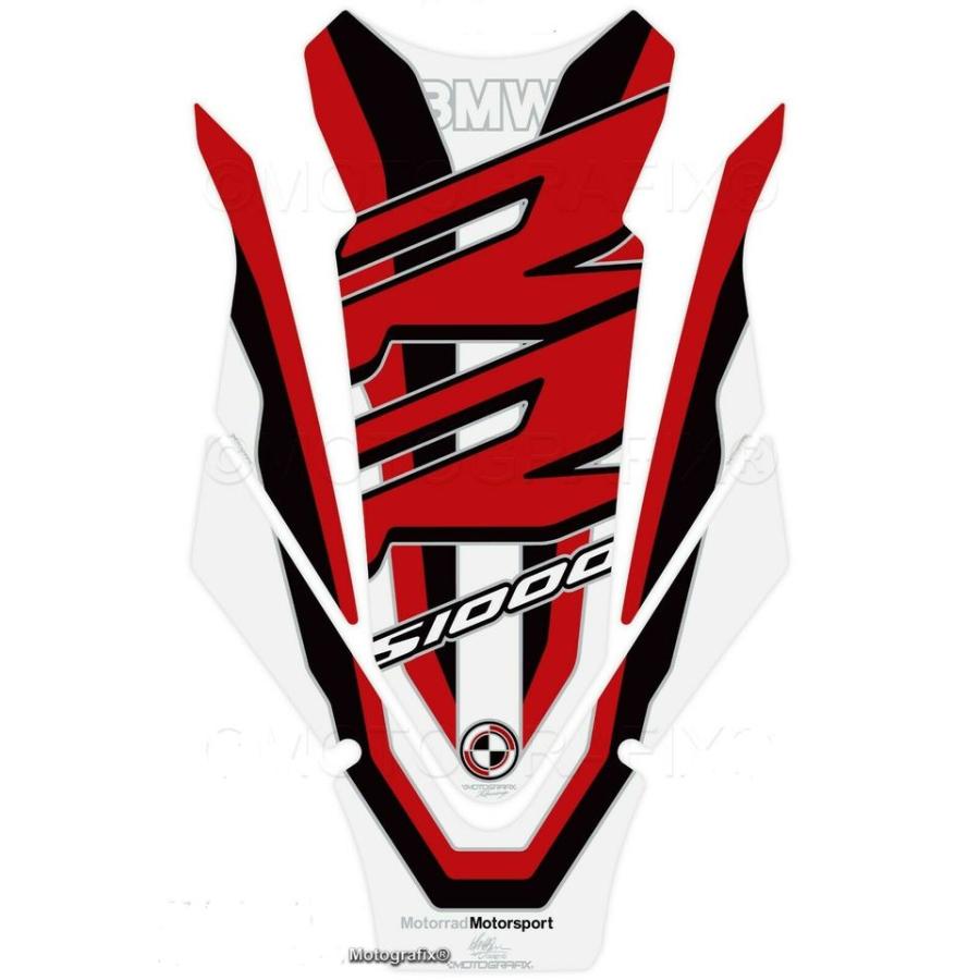 モトグラフィックス タンクパッド レッド/ホワイト BMW S1000RR MT-TB043WRK