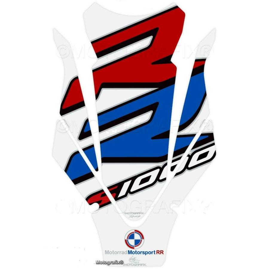 モトグラフィックス タンクパッド ホワイト/ブラック BMW S1000RR MT-TB043WRR