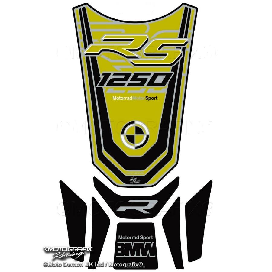 モトグラフィックス タンクパッド イエロー/ホワイト/ブラック BMW R1250RS MT-TB044AY