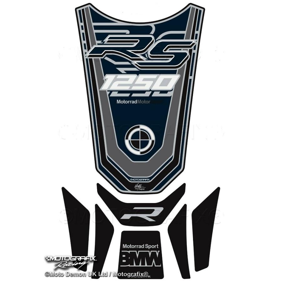 モトグラフィックス タンクパッド ブルー/ホワイト/グレー BMW R1250RS MT-TB044IBE