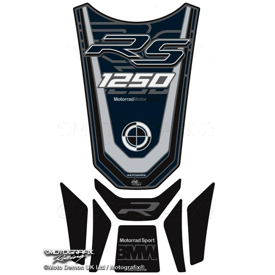 モトグラフィックス タンクパッド ブルー/ホワイト/グレー BMW R1250RS MT-TB044IBS