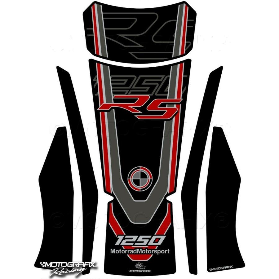 モトグラフィックス タンクパッド ブラック/グレー BMW R1250RS MT-TB044KR