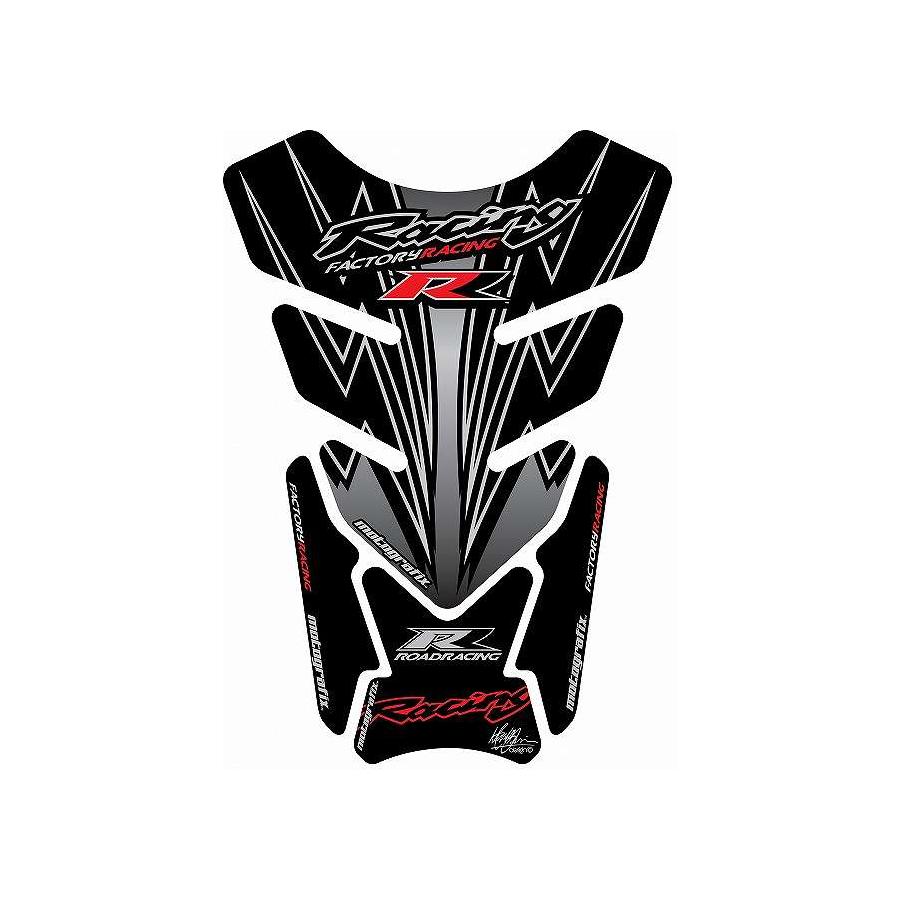 HONDA - モトグラフィックス タンクパッド ブラック/シルバー HONDA QUADPAD MT-TH016KS