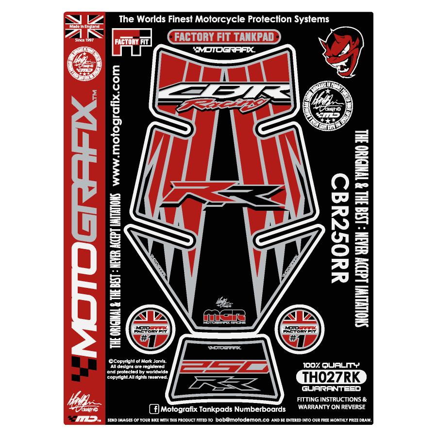 Rakuten - モトグラフィックス タンクパッド レッド/ブラック CBR250RR MT-TH027RK