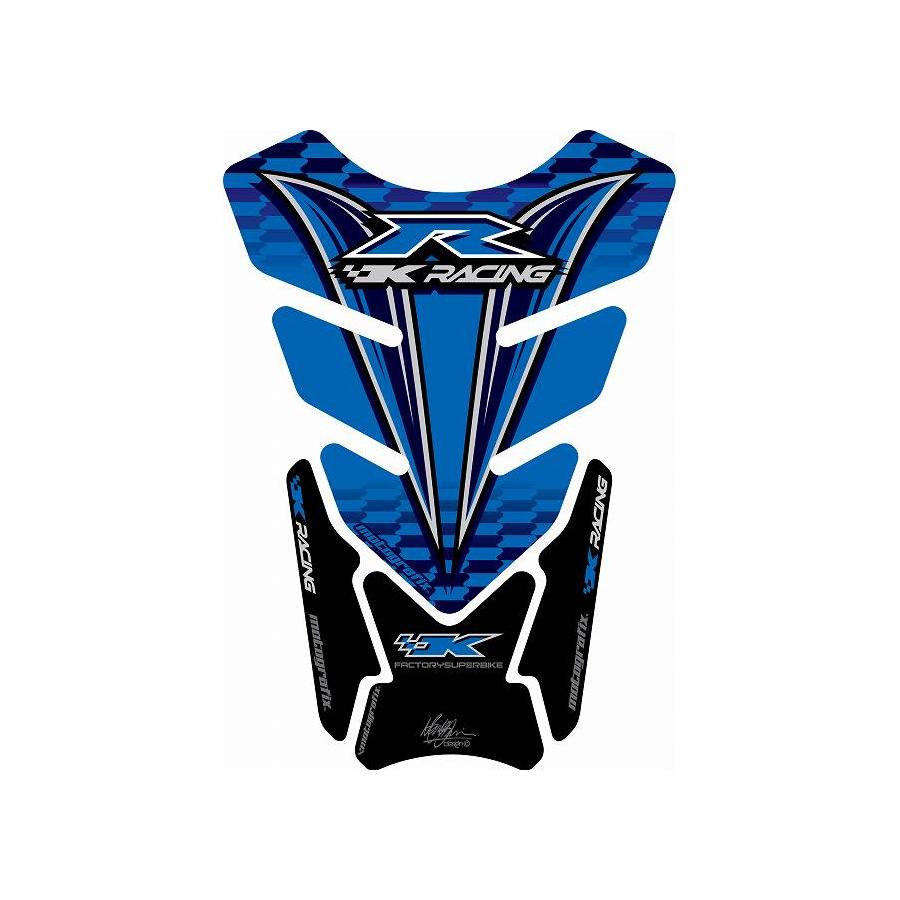 モトグラフィックス タンクパッド ブルー KAWASAKI QUADPAD MT-TK012B