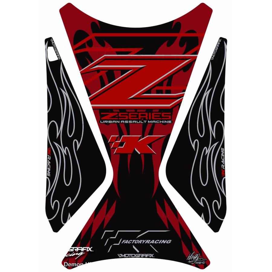 モトグラフィックス タンクパッド レッド Z1000 MT-TK021RF