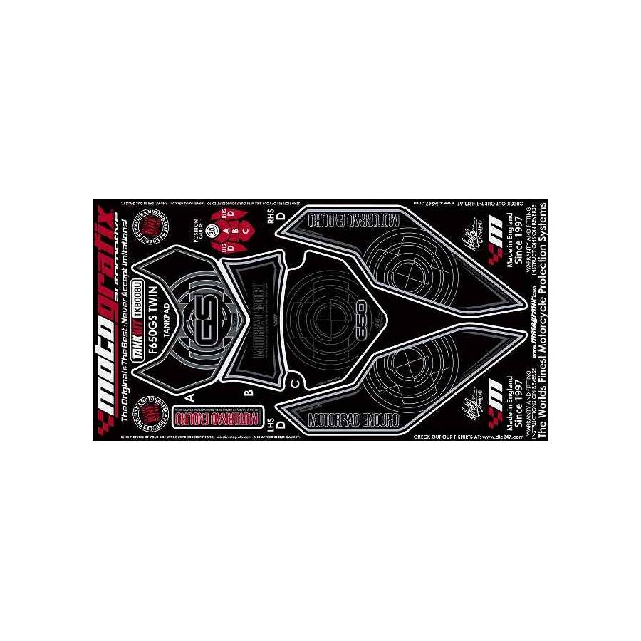 モトグラフィックス ボディパッド TANK KIT F650GS TWIN MT-TKB008U