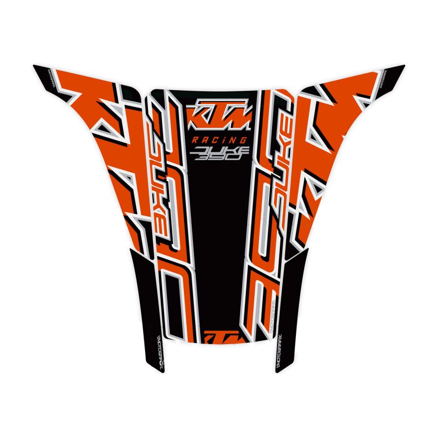 モトグラフィックス タンクパッド ブラック 390Duke MT-TKTM07K