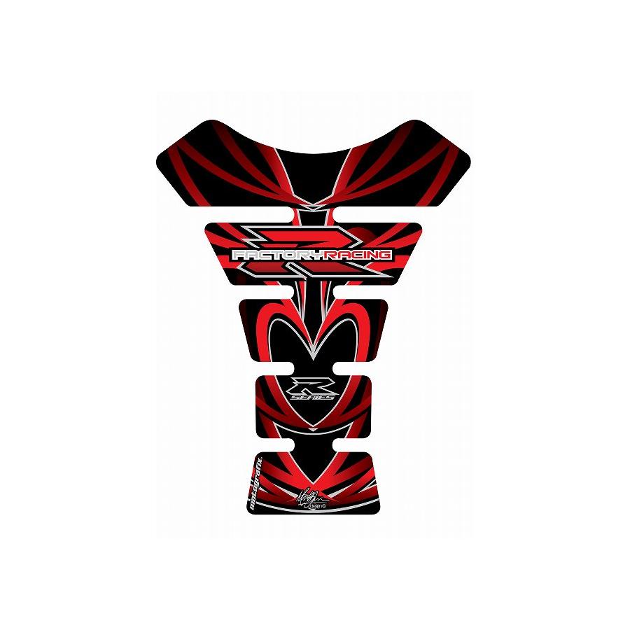 SUZUKI - モトグラフィックス タンクパッド レッド/ブラック SUZUKI SPINE MT-TS012RK