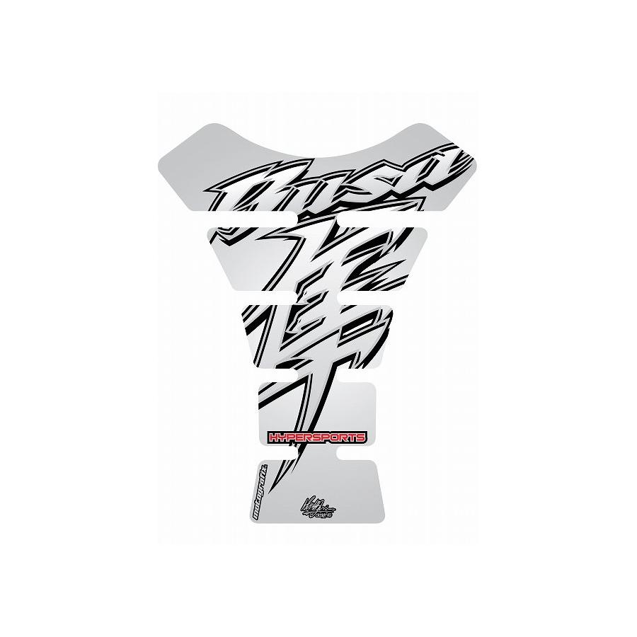 モトグラフィックス タンクパッド ホワイト GSX1300R隼 MT-TS013W