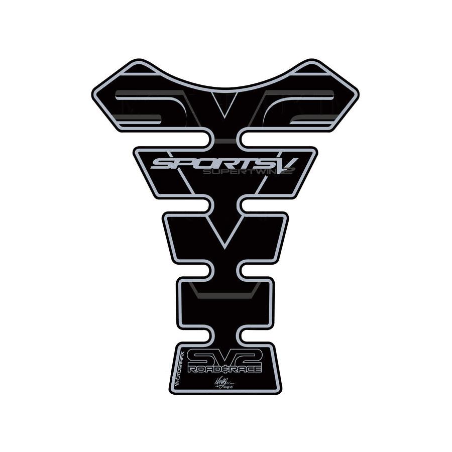 SUZUKI - モトグラフィックス タンクパッド ブラック SUZUKI SPINE MT-TS015K