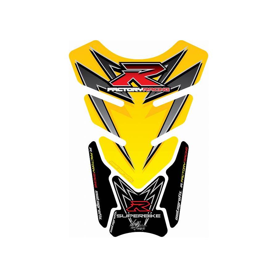 SUZUKI - モトグラフィックス タンクパッド イエロー SUZUKI QUADPAD MT-TS016Y