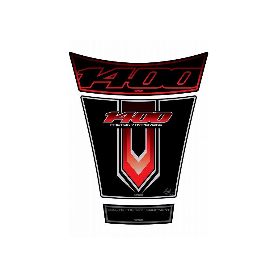 SUZUKI - モトグラフィックス タンクパッド ブラック/レッド GSX1400 MT-TS022KR