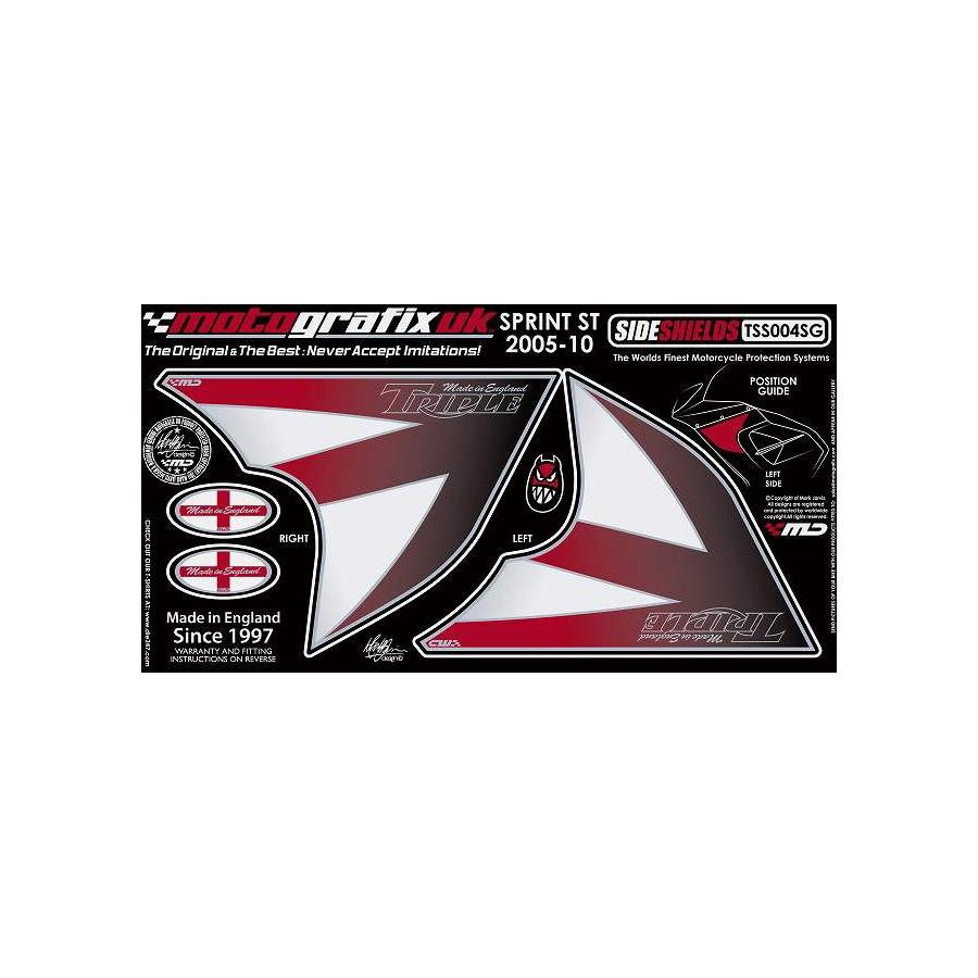 モトグラフィックス ボディパッド SIDE COWL SPRINT ST MT-TSS004SG
