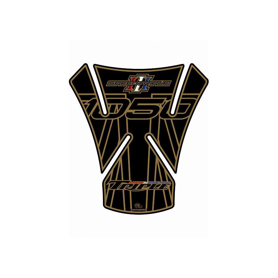 モトグラフィックス タンクパッド ブラック1 SPEED TRIPLE 1050 MT-TT017K1