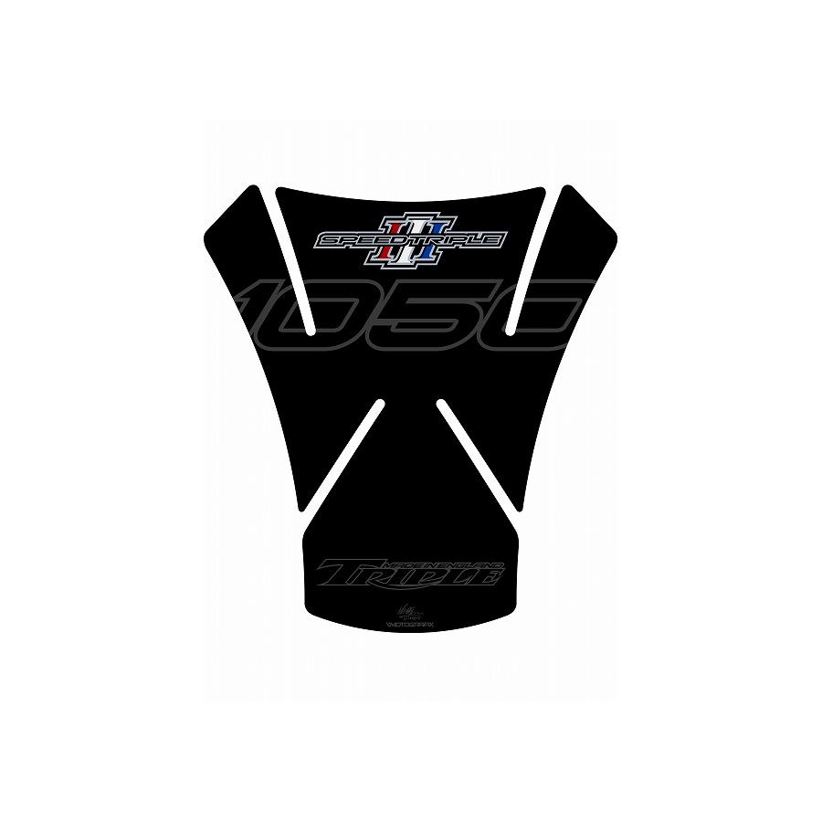 モトグラフィックス タンクパッド ブラック3 SPEED TRIPLE 1050 MT-TT017K3