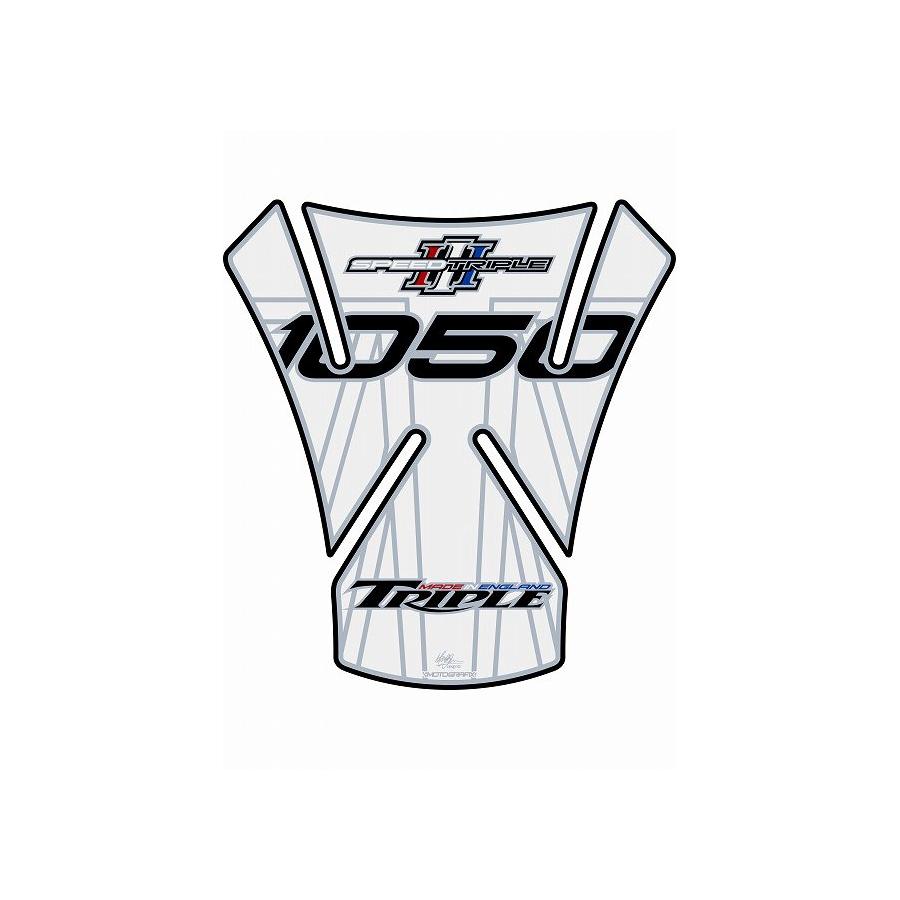 モトグラフィックス タンクパッド ホワイト2 SPEED TRIPLE 1050 MT-TT017W2