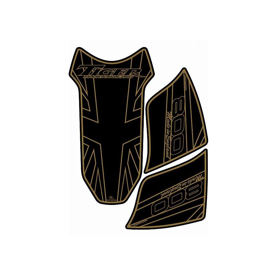 モトグラフィックス タンクパッド イエロー/ブラック TIGER800 MT-TT018AJ